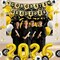 Class of 2026 Graduation Decorations Set - Black & Gold "We Are So Proud of You" Party Kit - Includes Fabric Backdrop, Grad Banner, Hanging Swirls & Balloons - Complete High School & College Supplies